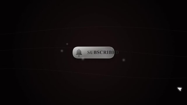 Animated Subscribe Button Overlay with Notification Bell for Video Content