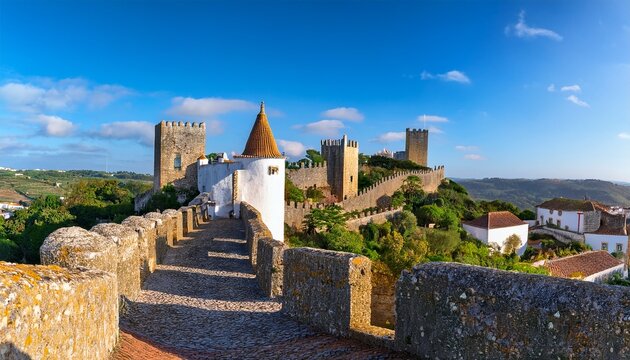 portugal obidos ancient castle fortress