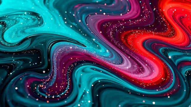 Colorful abstract swirling pattern