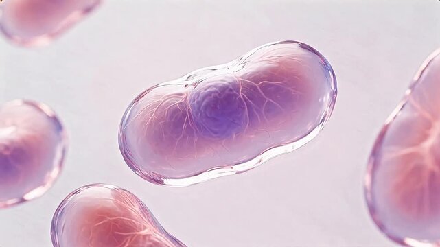 Cellular structure under microscope