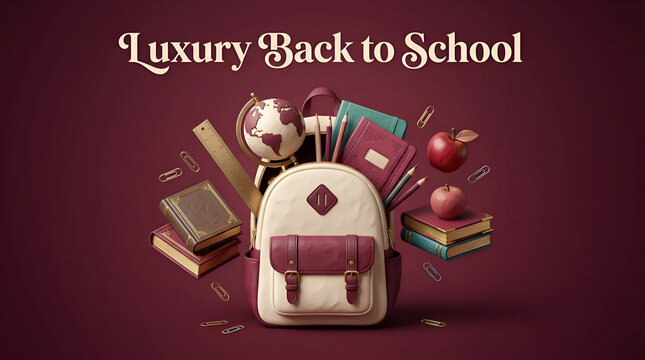Back to School Luxury Collection 3D Illustration