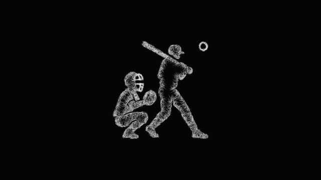 Sketch strikeout icon animation - smooth progressive reveal