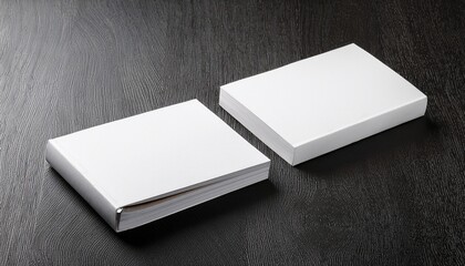 Fototapeta premium blank bookmark mockup white simple book paper blanks