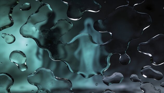 Abstract minimalist avant garde background with dark metallic texture and moody iridescent sheen