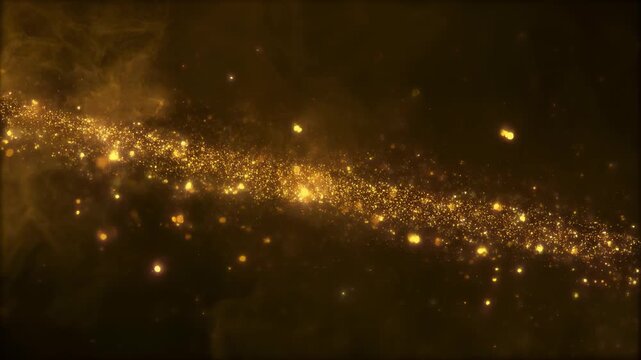 Glowing Particulate Matter Suspended in Thick Illuminated Smoke Atmosphere
