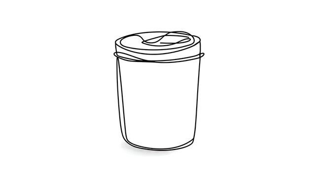 Disposable coffee cup illustration on white background.