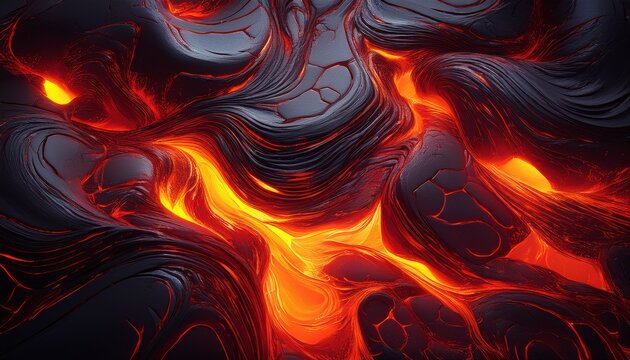 the texture of molten magma