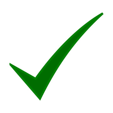 Green checkmark symbol icon