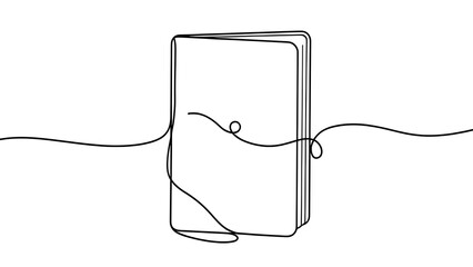 Obraz premium Minimalist notebook sketch on white background.