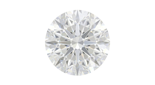 Stunning round diamond with brilliant cut and sparkling facets