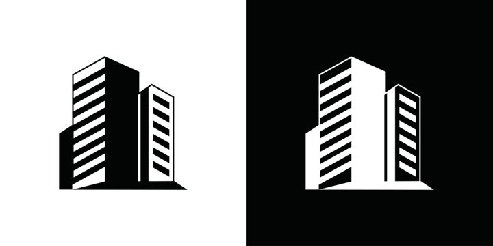 modern building logo simple vector