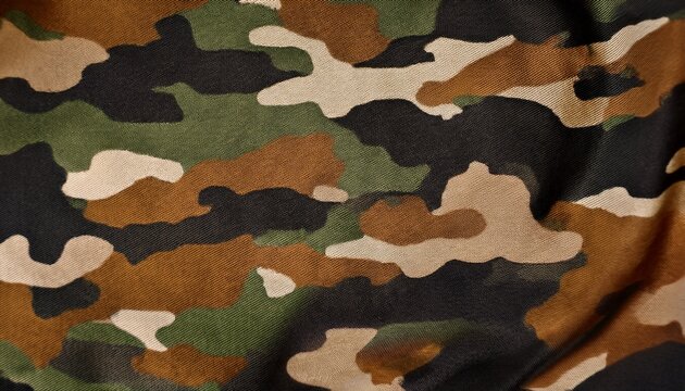 German Military Flecktarn Camouflage Fabric Texture Background