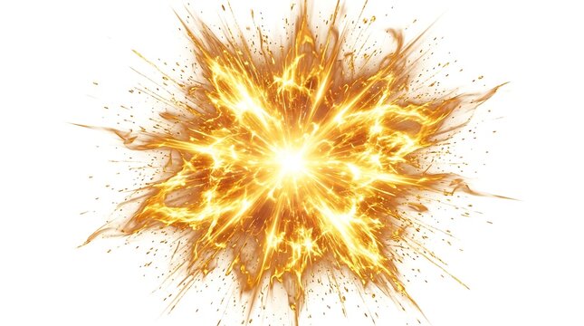 Vibrant orange explosion of fire.