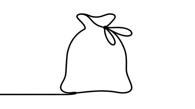 Simple bag icon on white background.