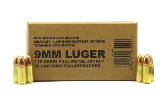 Remington brand bullet cartridges for revolver type handgun