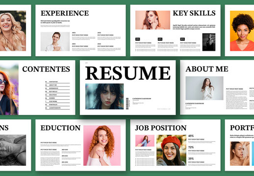 Resume Presentation Template Design