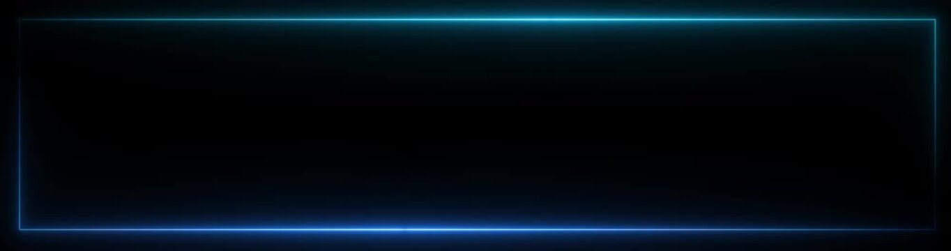 Animation of glowing neon rectangles abstract background. abstract glowing blue neon rectangle border frame. Motion graphics of tow ton rectangle picture frame