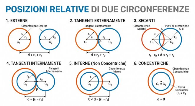 Posizioni reciproche di due cerchi