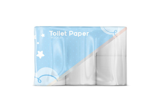 Toilet paper Front View Mockup for Retail Display and Promotional Marketing