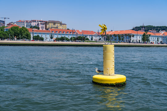 views along the Lissbon Waterfront from a boat