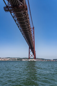 views along the Lissbon Waterfront from a boat