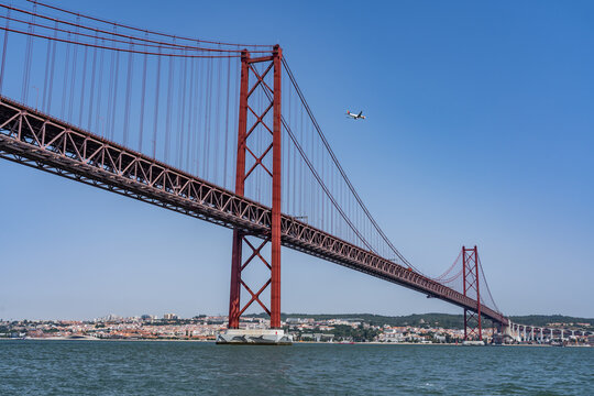 views along the Lissbon Waterfront from a boat