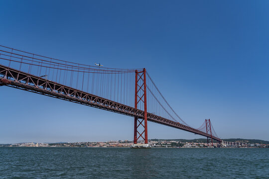 views along the Lissbon Waterfront from a boat