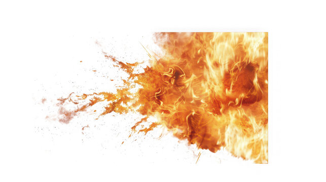 Intense burning embers and glowing sparks floating in air with dynamic flame motion on transparent background with fiery textures transparent pyrotechnics inflammation
