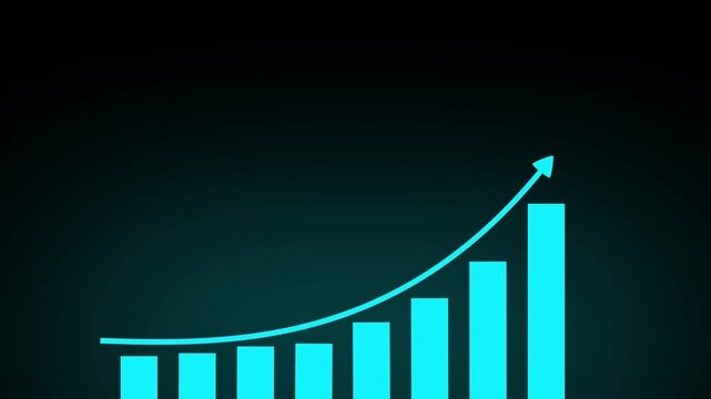 Business development to success and growing growth concept, Businessman pointing arrow graph corporate future growth plan.4k motion graphics video animation