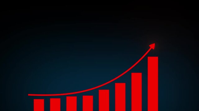 Business development to success and growing growth concept, Businessman pointing arrow graph corporate future growth plan.4k motion graphics video animation
