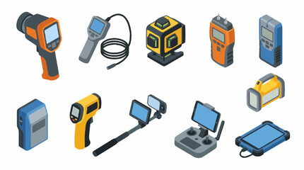 Various handheld electronic devices and tools. © azka