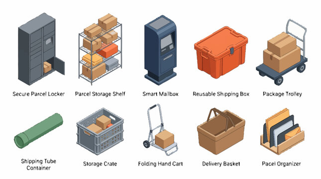 Brown Cardboard Parcel Package Box.