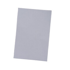Fototapeta premium Gray square geometric shape with torn paper and crafted card design