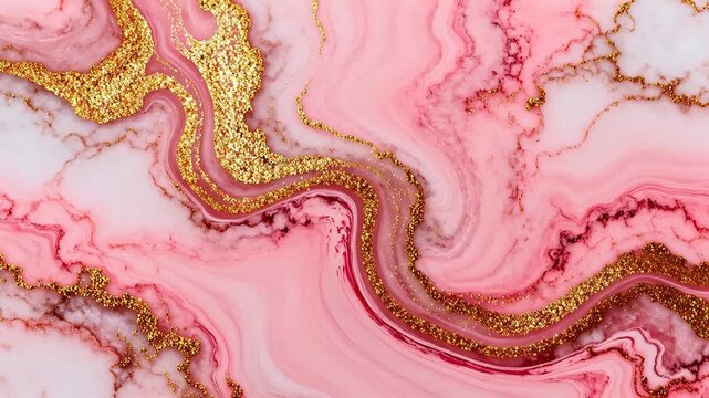Pink and gold marble texture
