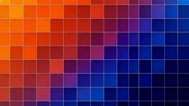 Colorful pixel grid pattern