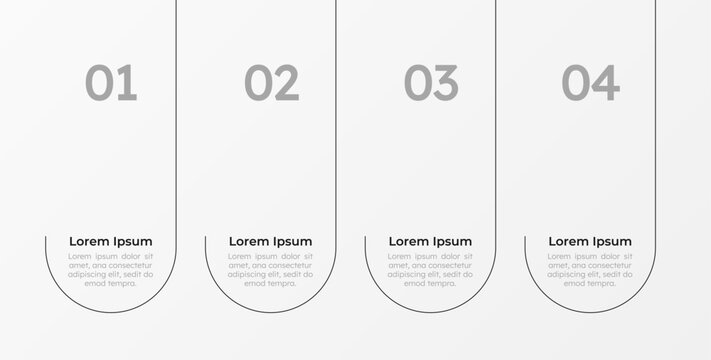 Education facility schedule empty infographic template. E learning strategy for students. Vector diagram blank design with 4 steps. Editable info graphic with options. Modern data visualization