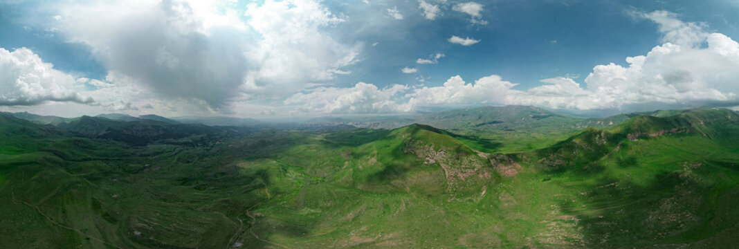 panoramic view of the mountains