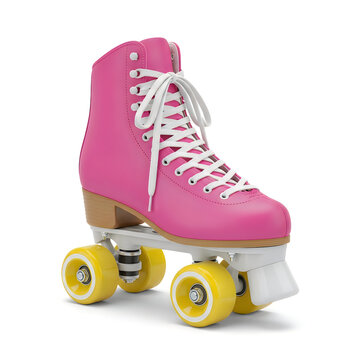 Vintage Pink Roller Skate