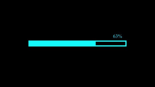 A dynamic loding animation, and glowing neon processing animation . on a black background.