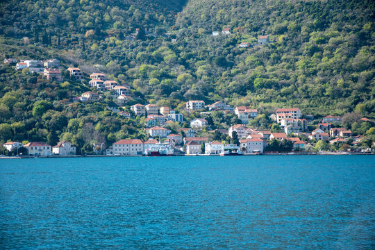 Ferry service in Montenegro connecting Kamenari and Lepetane across the beautiful Verige Strait.