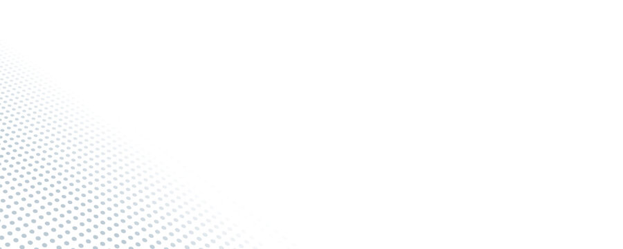 Abstract white and gray halftone dot pattern background