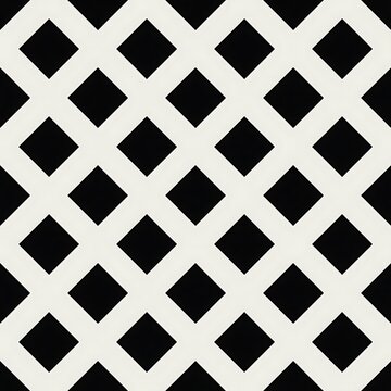 Black diamond pattern on a white background with clean geometric lines and balanced symmetry for design