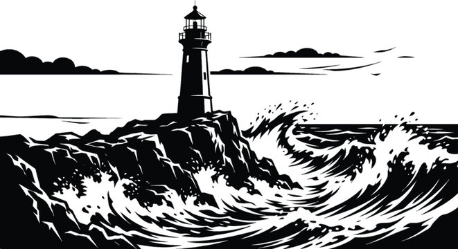 lighthouse on the beach