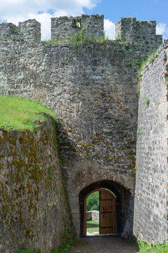 Medieval stone citadel, Jajce Fortress in Bosnia and Herzegovina