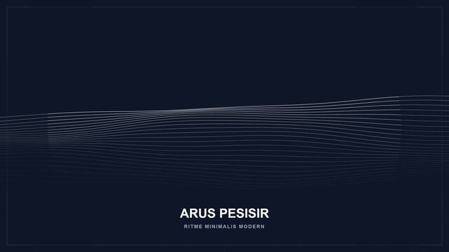 Abstract Digital Flowing Particles Moving Across A Dark Background With Minimalist Aesthetic Style