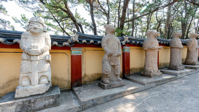 Statues of the Twelve Zodiac Deities at Haeundae Yonggungsa