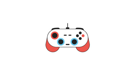 Modern Gaming Controller Flat Design Icon © as