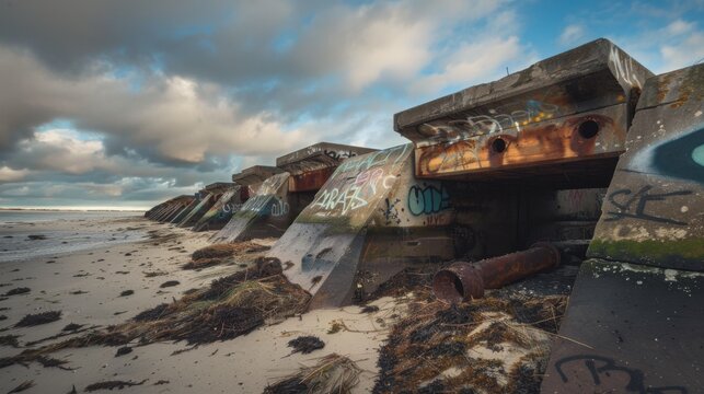 Canon EOS R5 captures graffiticovered beach bunkers in detail