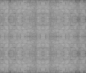 Fototapeta premium Front view of a wall made of gray slabs. background of a new and modern wall or building exterior grey slabs Marble brick pattern floor abstract natural marble black gray wall Top view and front view