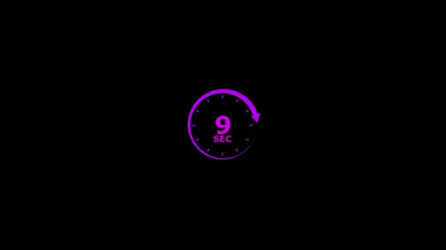 Neon purple glowing infinity symbol abstract motion loop seamless animation background